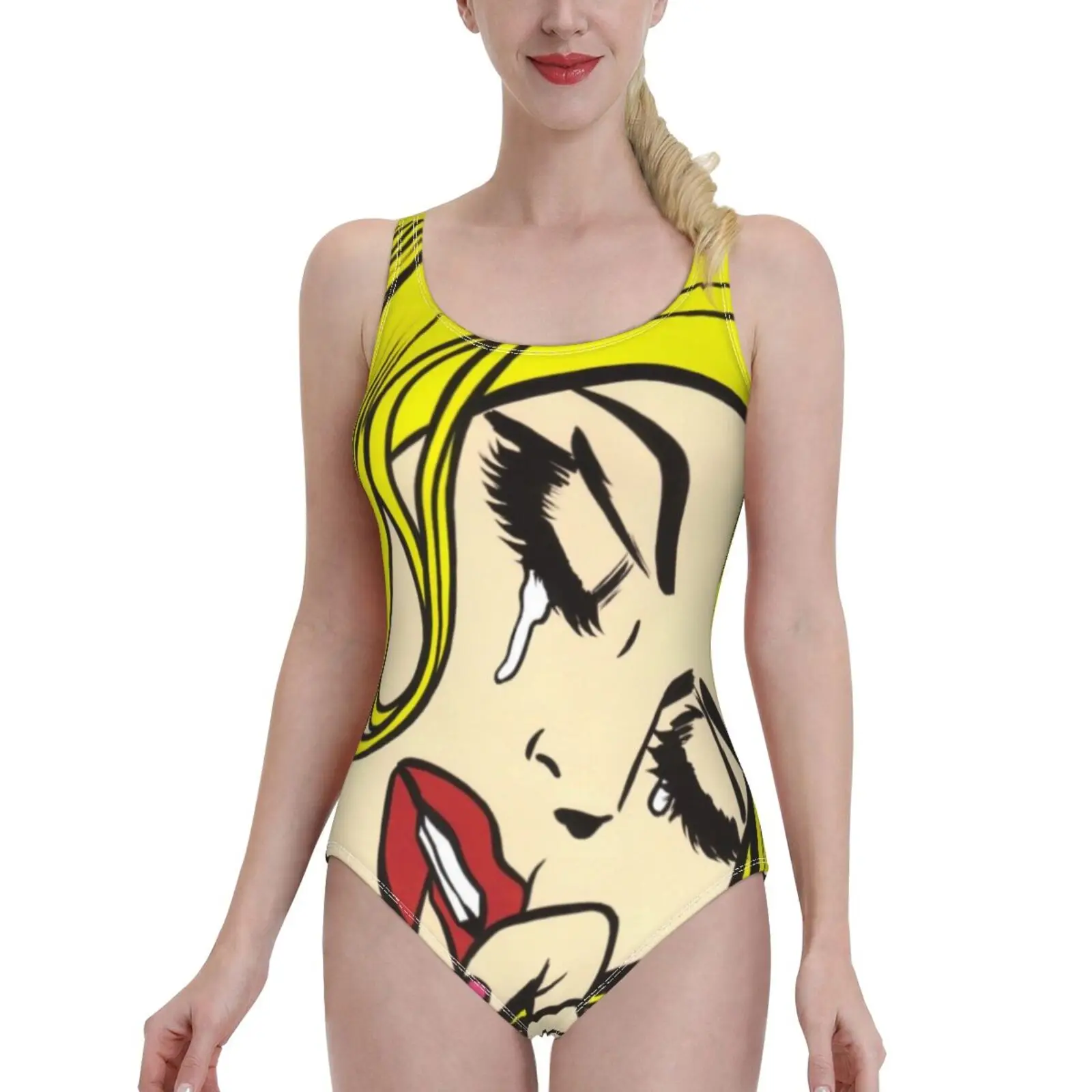 Blonde Crying Comic Girl Bodysuit One Piece Swimwear Women New Female Beach Swimsuit Bathing Suit Beachwear Pop Art Comic Art
Blonde Crying Comic Girl Bodysuit One Piece Swimwear Women New Female Beach Swimsuit Bathing Suit Beachwear Pop Art Comic Art