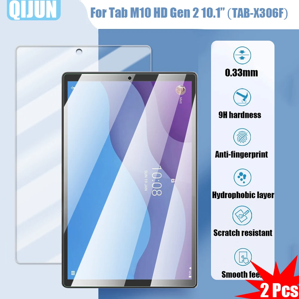 Tablet Tempered glass film For Lenovo Tab M10 HD 10.1" Gen 2 Explosion proof and Scratch Proof resistant waterpro 2 Pcs TB-X306F
Tablet Tempered glass film For Lenovo Tab M10 HD 10.1" Gen 2 Explosion proof and Scratch Proof resistant waterpro 2 Pcs TB-X306F