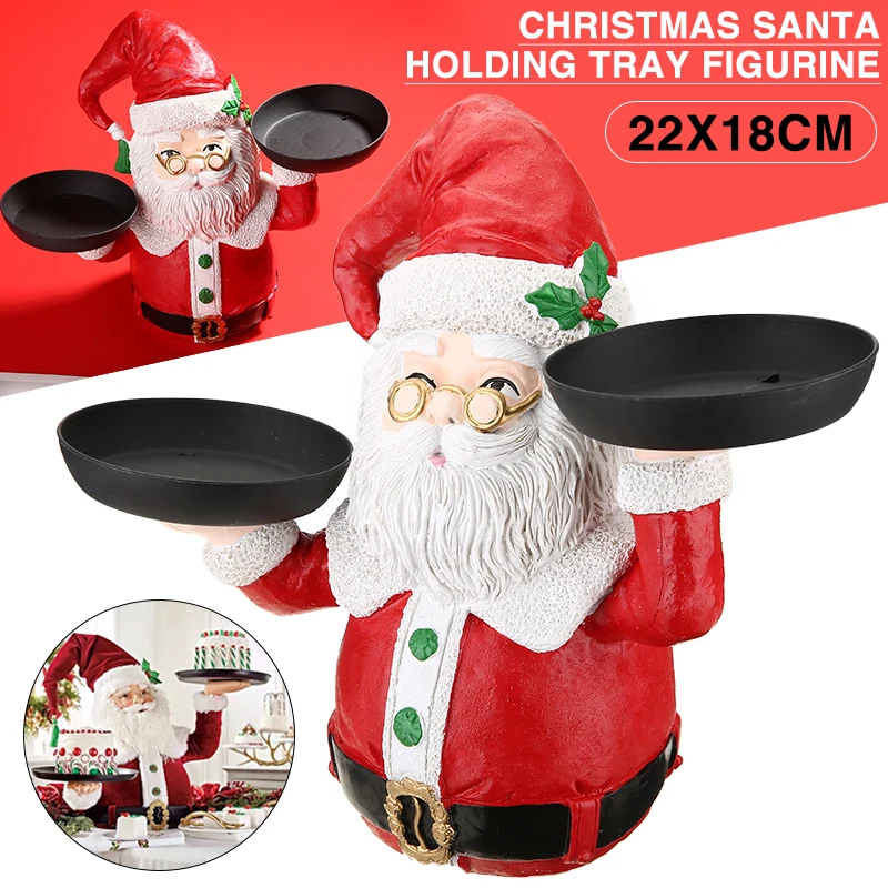 1pc Christmas Holding Tray Figurine 22x18cm Resin Santa Claus/Snowman Snacks Holder Cake Dessert Stand Statues With 2 Plates 
1pc Christmas Holding Tray Figurine 22x18cm Resin Santa Claus/Snowman Snacks Holder Cake Dessert Stand Statues With 2 Plates