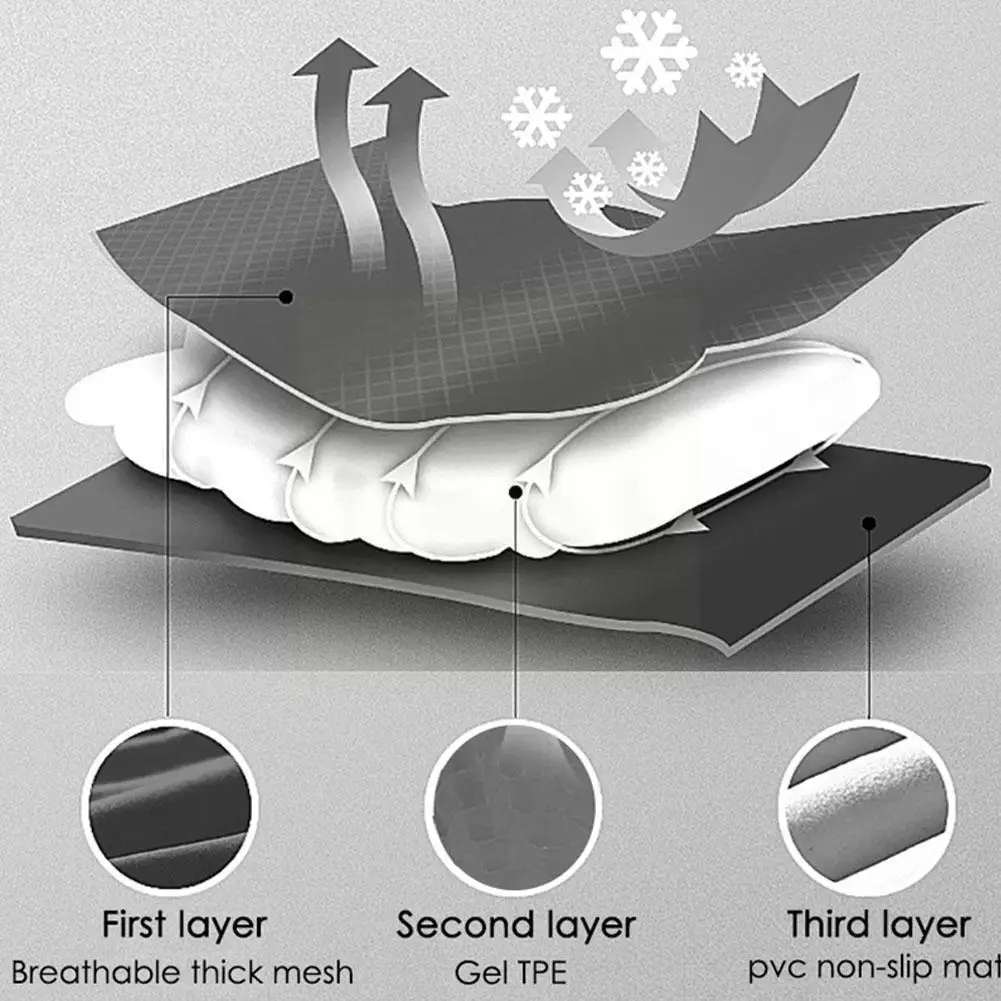 Motorcycle Gel Cushion Non-slip Sunscreen Breathable Insulation Absorption Accessories Four Heat Universal Seasons Sho N6h6
Motorcycle Gel Cushion Non-slip Sunscreen Breathable Insulation Absorption Accessories Four Heat Universal Seasons Sho N6h6