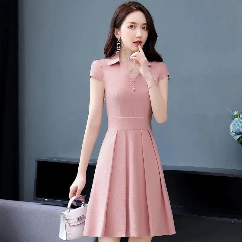 2023 New Summer Women's Dress Korean Fashion Mid Long Short Sleeve Loose External Wear Casual Women Dresses Vestidos E358
2023 New Summer Women's Dress Korean Fashion Mid Long Short Sleeve Loose External Wear Casual Women Dresses Vestidos E358