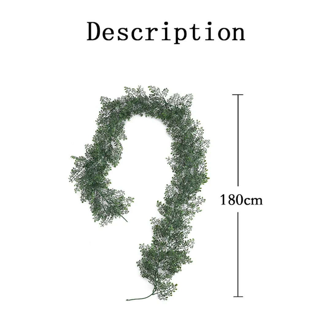 180cm Christmas Artificial Vine 6FT Artificial Garland Leav Vines Greenery Hanging Rattan Natale Decorazioni Party Home Decor
180cm Christmas Artificial Vine 6FT Artificial Garland Leav Vines Greenery Hanging Rattan Natale Decorazioni Party Home Decor