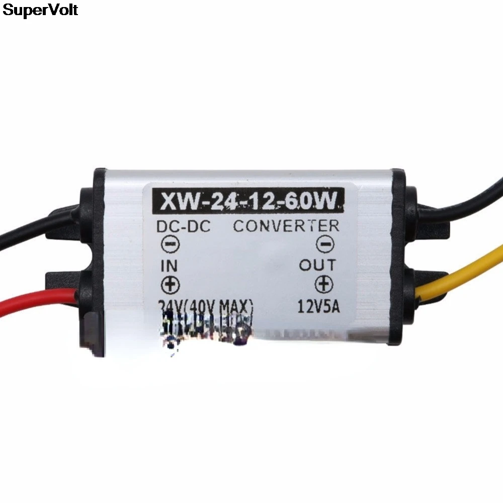SuperVolt Hot Waterproof Car Truck DC 24V To DC 12V 5A 60W Power Converter Supply Adapter
SuperVolt Hot Waterproof Car Truck DC 24V To DC 12V 5A 60W Power Converter Supply Adapter
