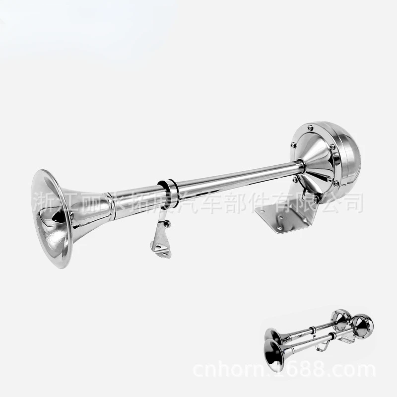 Single And Double Tube 304 Stainless Steel Electric Horn Suitable For Ship Car And Air Horn
Single And Double Tube 304 Stainless Steel Electric Horn Suitable For Ship Car And Air Horn