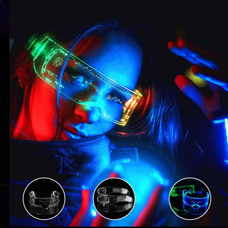 Led Luminous Technology Glasses El Wire Neon Christmas Party Bar Ball Luminous Acrylic Goggles Luminous Neon Leading Props
Led Luminous Technology Glasses El Wire Neon Christmas Party Bar Ball Luminous Acrylic Goggles Luminous Neon Leading Props