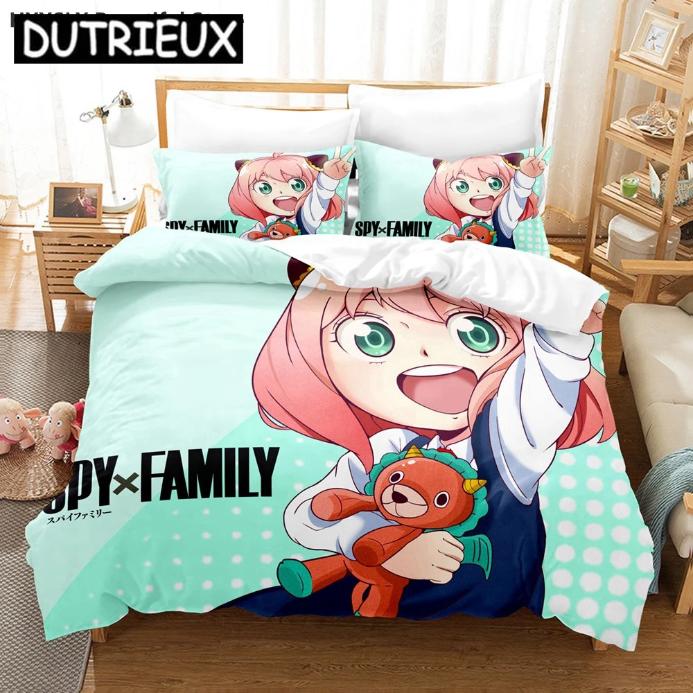 Детский комплект постельного белья Spy X Family 3D с пододеяльником из полиэстера
Детский комплект постельного белья Spy X Family 3D с пододеяльником из полиэстера