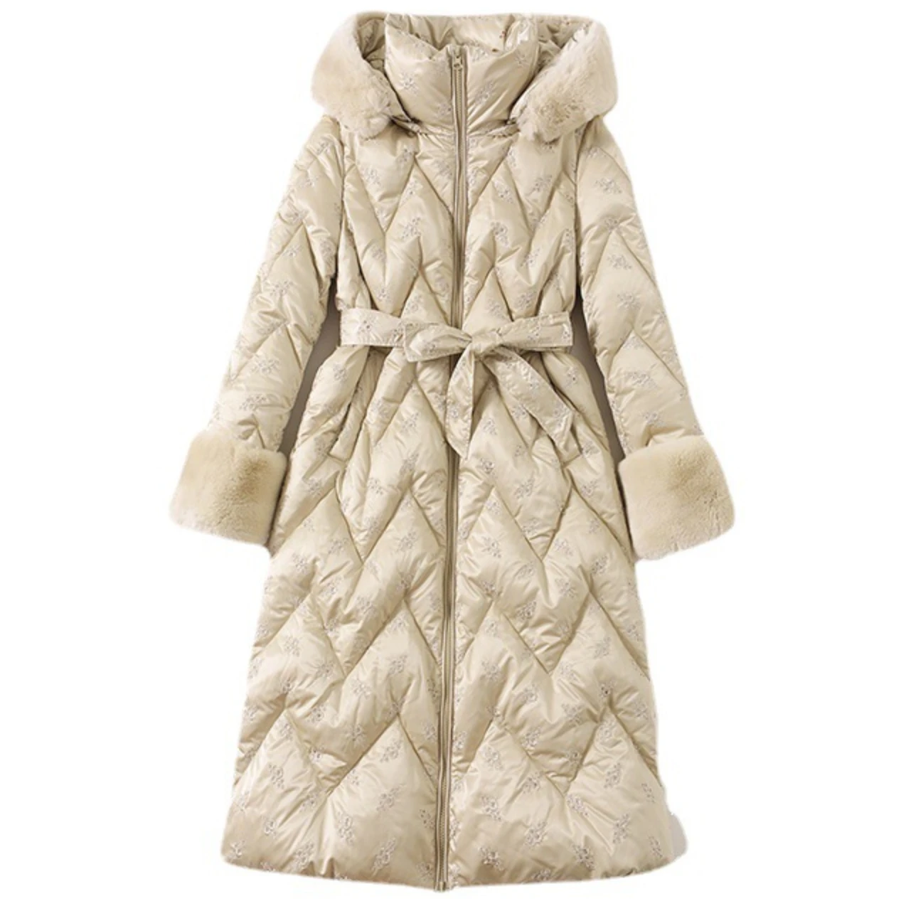long down jacket women 2022 with Real Fur Hooded 90% White Duck Puffer Thick Warm Embroidery luxury black Outwear coat With Belt
long down jacket women 2022 with Real Fur Hooded 90% White Duck Puffer Thick Warm Embroidery luxury black Outwear coat With Belt