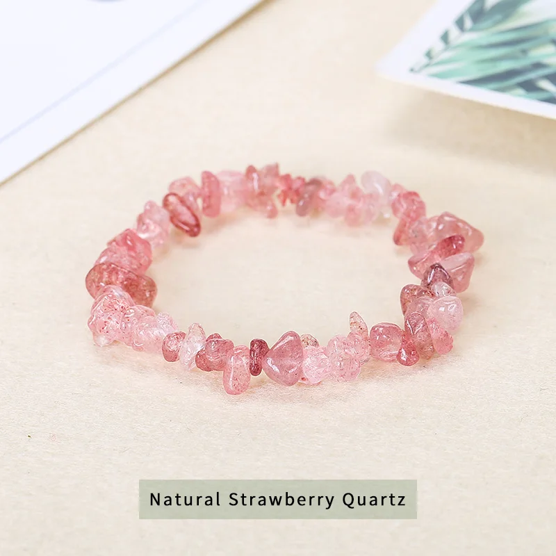 Beads Fashion Jewelry Accessories Making DIY Strawberry Stone Irregular Gravel Quartz Necklace Bracelet Gift Abalorios Pulseras
Beads Fashion Jewelry Accessories Making DIY Strawberry Stone Irregular Gravel Quartz Necklace Bracelet Gift Abalorios Pulseras
