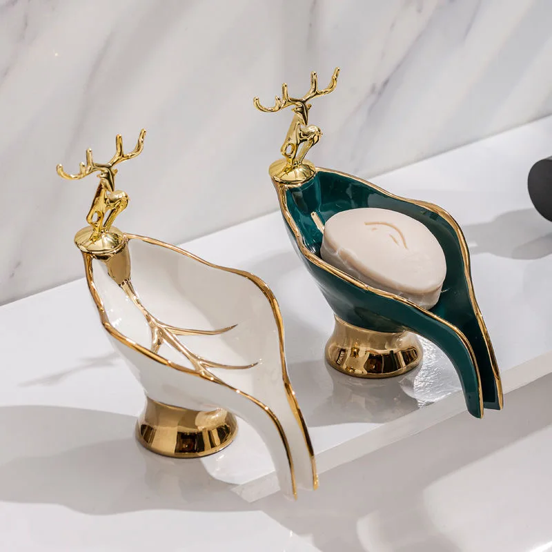 Light Luxury Style Creative Soap Box Portable Leaf Soap Holder Bathroom Household Ceramics Drain Soap Rack Soap Dish Tray 2022
Light Luxury Style Creative Soap Box Portable Leaf Soap Holder Bathroom Household Ceramics Drain Soap Rack Soap Dish Tray 2022