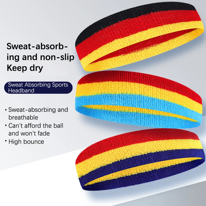 Мужские и женские эластичные дышащие повязки для волос для йоги, повязки на голову, цветные повязки на голову для фитнеса, бега, велоспорта, повязка на голову