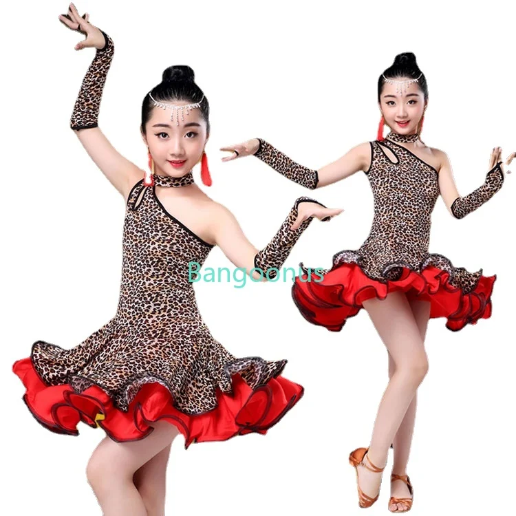 Children Dance Dress Leopard Grain Latin Dress For Girls Cha-Cha Kid Competition Girl Latin Dancing Dancewear Kids Latin Costume
Children Dance Dress Leopard Grain Latin Dress For Girls Cha-Cha Kid Competition Girl Latin Dancing Dancewear Kids Latin Costume