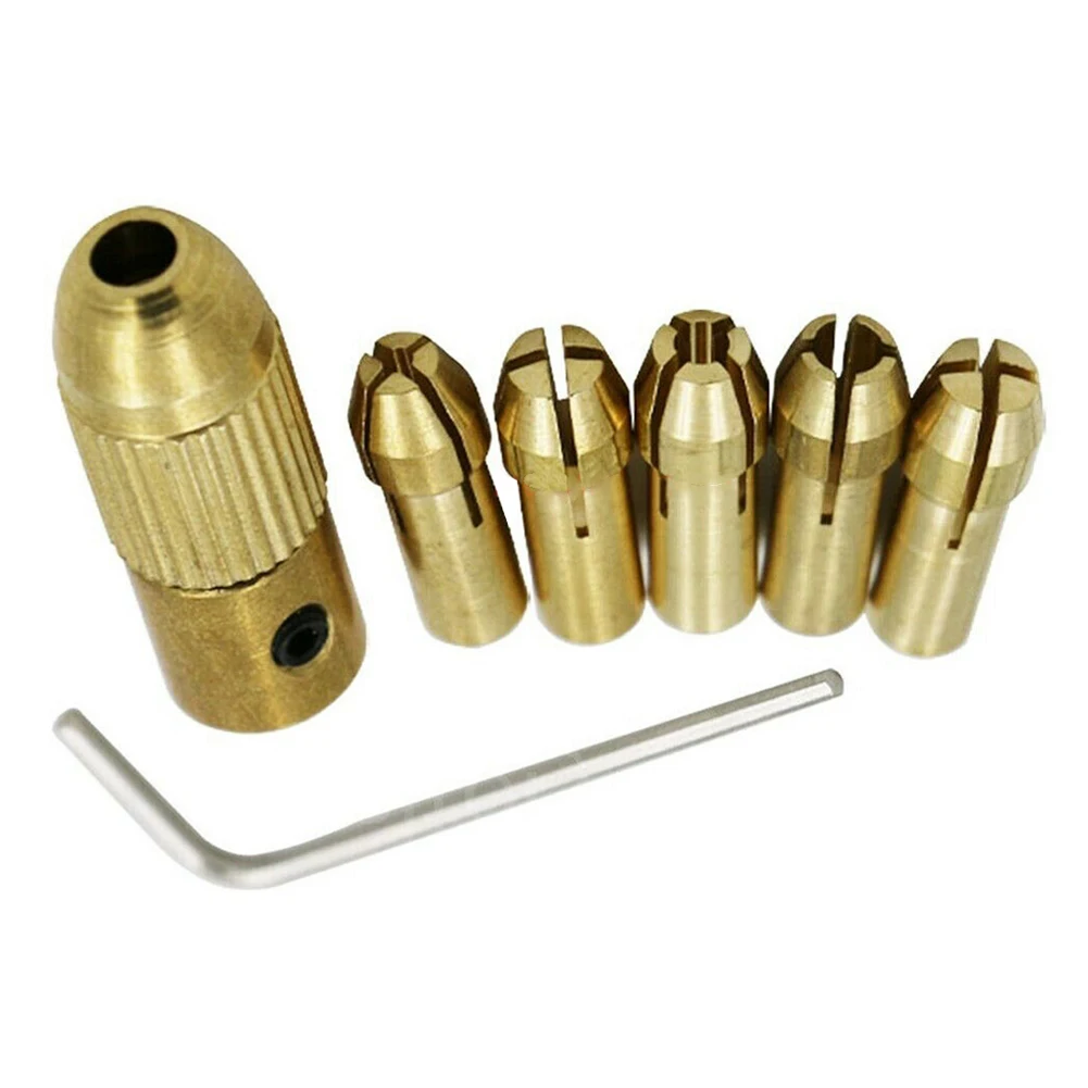 7 Pieces/set Mini Drill Chuck Brass 2.35-5.05 Mm Shaft With Wrench Screw Electric Motor Shaft Metal Drill Chuck Adapter Tool
7 Pieces/set Mini Drill Chuck Brass 2.35-5.05 Mm Shaft With Wrench Screw Electric Motor Shaft Metal Drill Chuck Adapter Tool