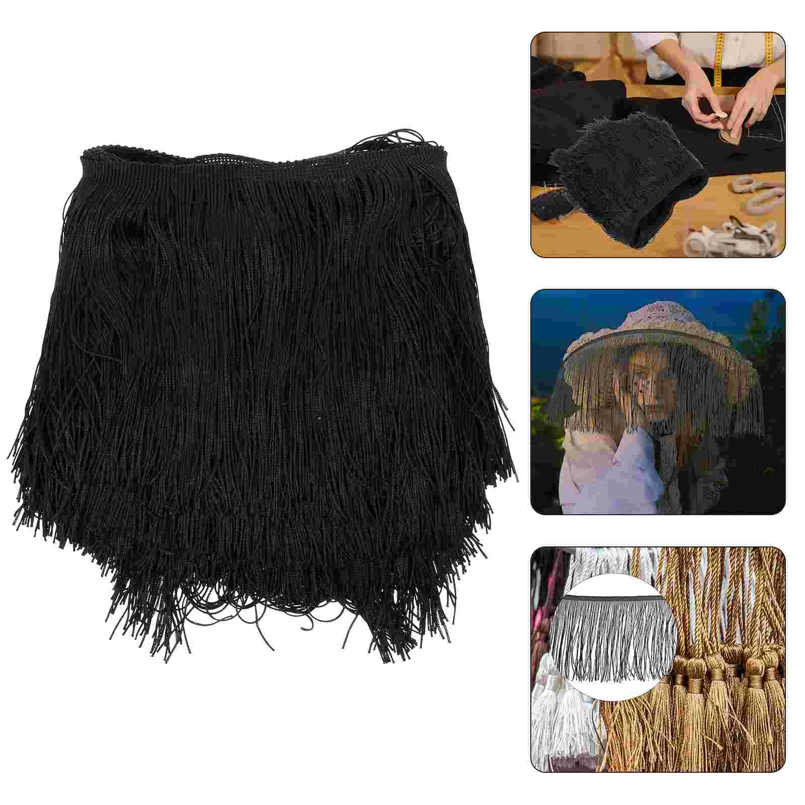 Fabric Trim Dress Ribbon Applique Curtain Tassel Fringe Ballroom Embroidery Sewing Diy Clothing Decorative String Lace
Fabric Trim Dress Ribbon Applique Curtain Tassel Fringe Ballroom Embroidery Sewing Diy Clothing Decorative String Lace