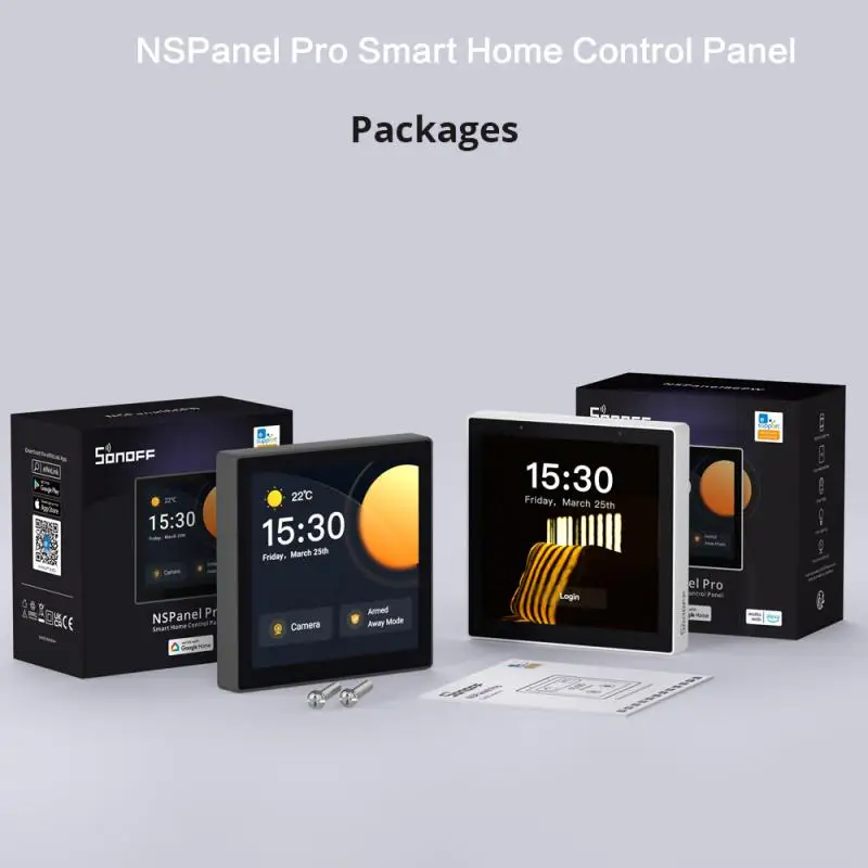 

Панель управления SONOFF NS Panel Pro для умного дома, настенный выключатель с термостатом, с поддержкой Alexa, ЕС/США