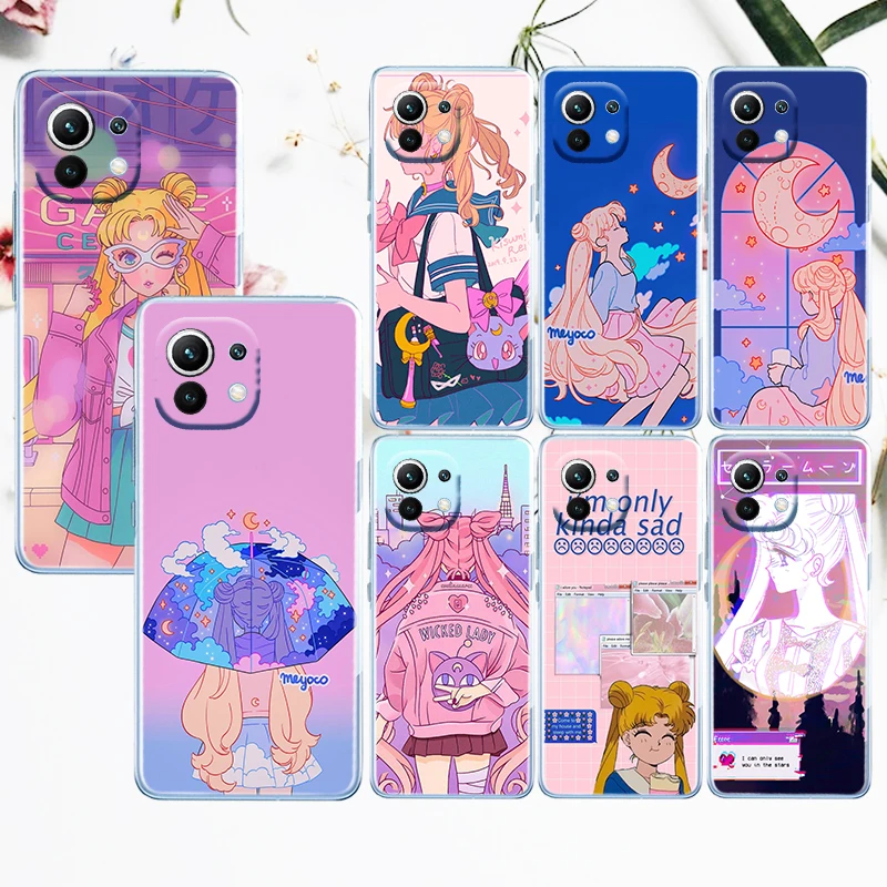Cute Sailor Moon Girl For Xiaomi Mi 12 12X 11 11T 11i 10T 10 Pro Lite Ultra 5G 9T 9SE A3 Transparent Soft TPU Phone Case
Cute Sailor Moon Girl For Xiaomi Mi 12 12X 11 11T 11i 10T 10 Pro Lite Ultra 5G 9T 9SE A3 Transparent Soft TPU Phone Case