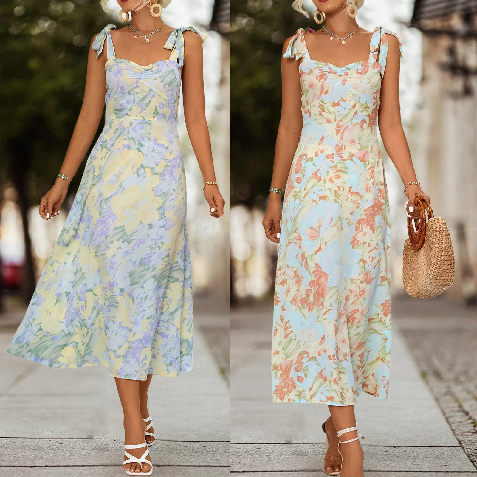 Женское платье с высокой талией, повседневное прямое платье с цветочным принтом, весна-лето 2022
Женское платье с высокой талией, повседневное прямое платье с цветочным принтом, весна-лето 2022