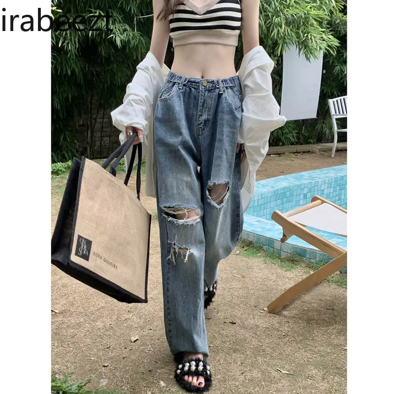 Irabeezt Baggy Jeans Woman Hole Solid Streetwear Casual Denim Pants Straight Hot Girls Korean Fashion Fall Jean 2022 Y2k Clothes
Irabeezt Baggy Jeans Woman Hole Solid Streetwear Casual Denim Pants Straight Hot Girls Korean Fashion Fall Jean 2022 Y2k Clothes