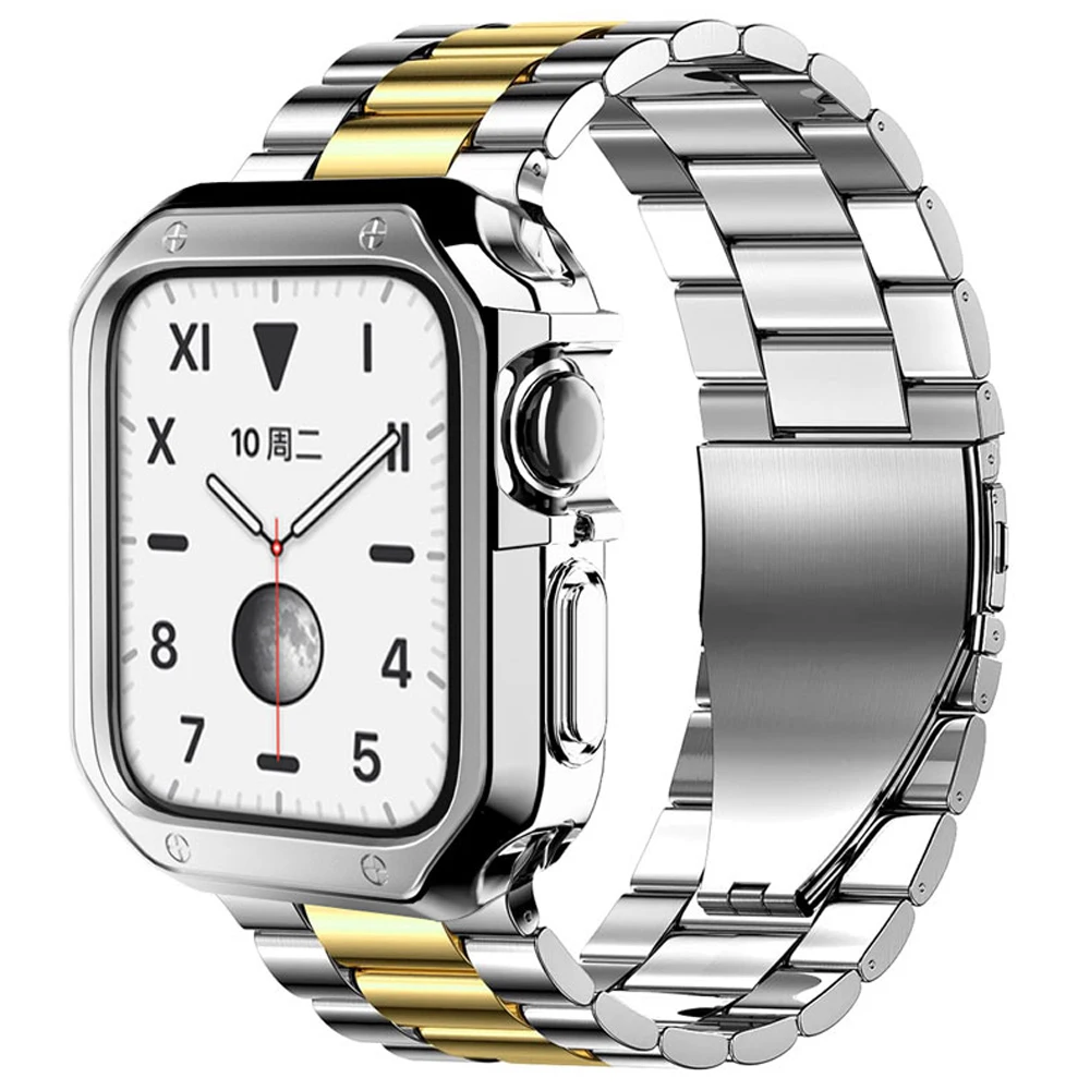 Чехол и ремешок для apple watch band 45 мм 44 мм 42 мм 41 мм 38 мм 40 мм, силиконовый защитный браслет из нержавеющей стали для iWatch 3 4 5 6 se 7
Чехол и ремешок для apple watch band 45 мм 44 мм 42 мм 41 мм 38 мм 40 мм, силиконовый защитный браслет из нержавеющей стали для iWatch 3 4 5 6 se 7