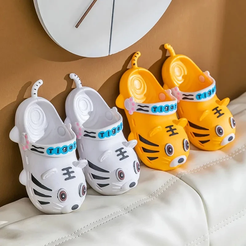 Cartoon Tiger Child Summer Slippers Outdoor Boys Beach Sandals Girls Cute Animals Sandals Kids Hole Shoes Comfy Baby Home Slides
Cartoon Tiger Child Summer Slippers Outdoor Boys Beach Sandals Girls Cute Animals Sandals Kids Hole Shoes Comfy Baby Home Slides