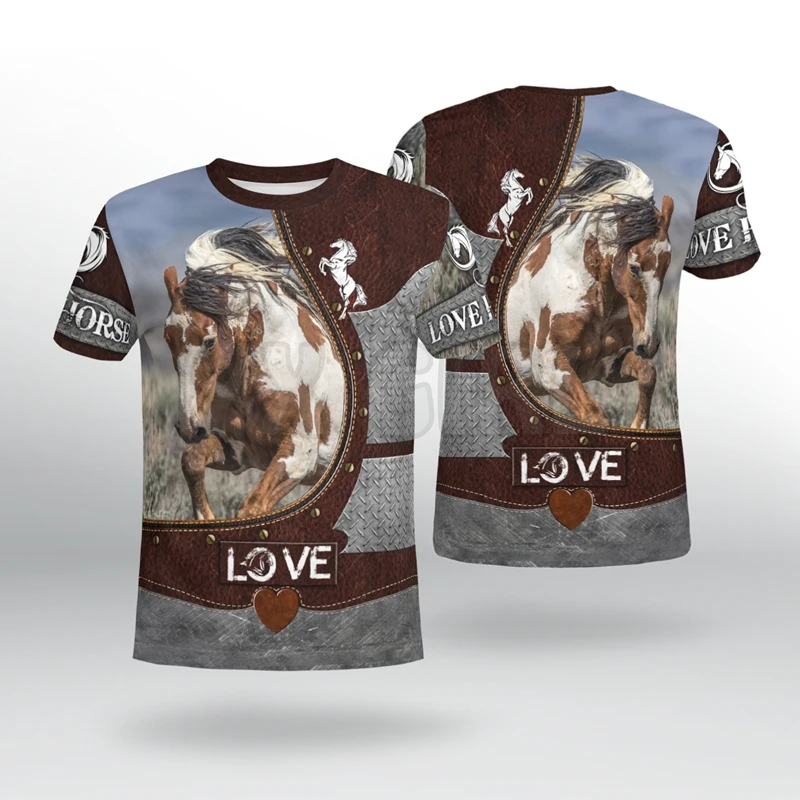 2022 Summer Fashion Men t shirt Love Horse 3D All Over Printed T Shirts Tee Tops shirts Unisex Tshirt
2022 Summer Fashion Men t shirt Love Horse 3D All Over Printed T Shirts Tee Tops shirts Unisex Tshirt