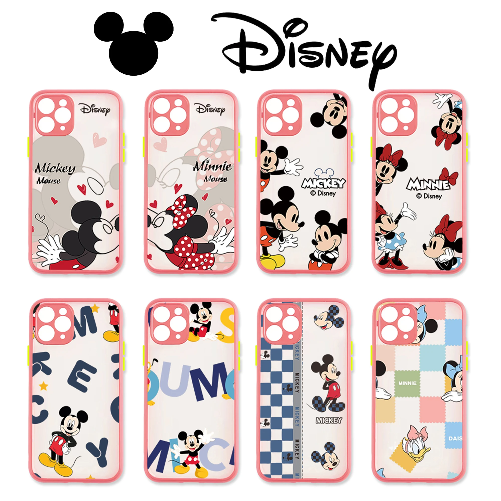Disney Minnie Mickey Mouse Phone Case for iphone 12 mini 11 pro X XS MAX XR 7 8 plus PINK Matte PC Back soft Silicone Cover 2022
Disney Minnie Mickey Mouse Phone Case for iphone 12 mini 11 pro X XS MAX XR 7 8 plus PINK Matte PC Back soft Silicone Cover 2022