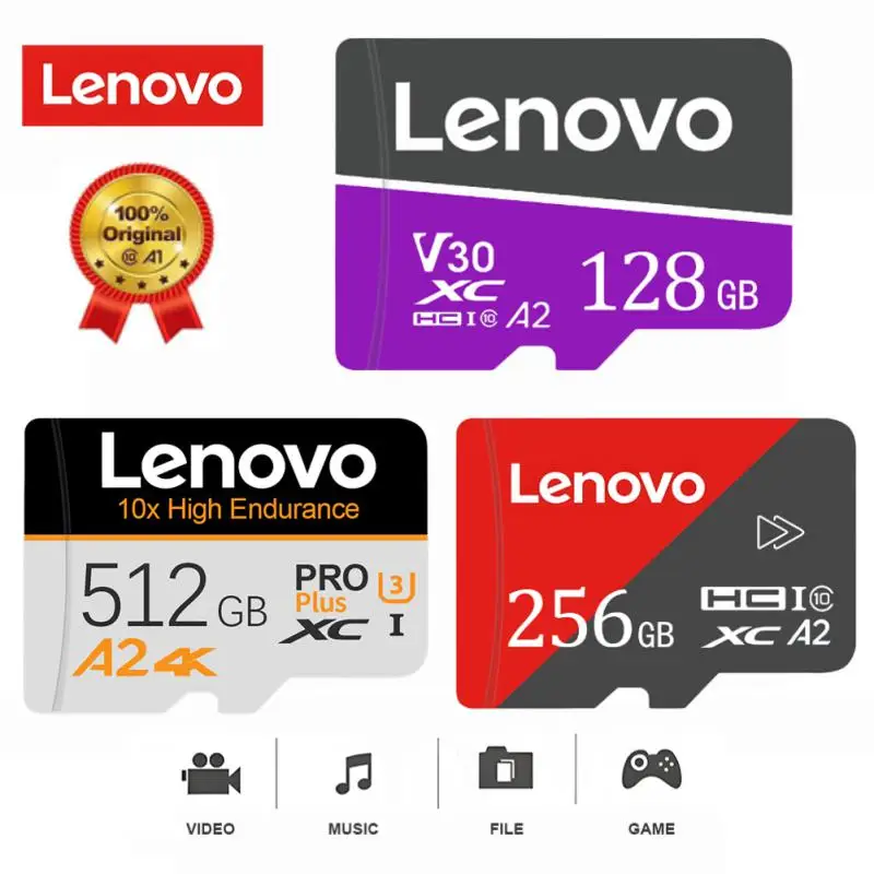 

Lenovo Mini TF карта класса 10 SD флэш-карта памяти 1TB128 ГБ 256 ГБ мини SD карта с SD адаптер Microdrive A2 U3 для телефона камеры