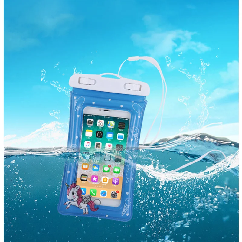

Swim Sports Surfing Pool Underwater Floating Airbag Inflatable Waterproof Phone Pouch Bag Dry Case Cover For Drift Diving Water