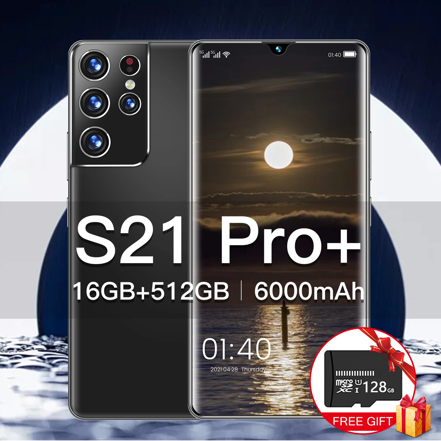 Global Version New 5G Smartphone 16GB+512GB for Samsung Galaxy S21 Pro+ Cellphone Triple Card Slot Huawei Xiaomi Mobile Phone
Global Version New 5G Smartphone 16GB+512GB for Samsung Galaxy S21 Pro+ Cellphone Triple Card Slot Huawei Xiaomi Mobile Phone