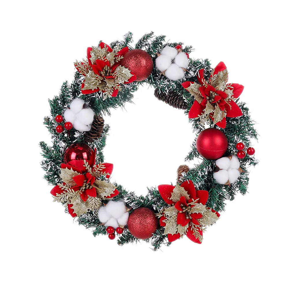 Handcrafted Christmas wreath realistic and eye catching design rich Christmas elements for indoor and outdoor use
Handcrafted Christmas wreath realistic and eye catching design rich Christmas elements for indoor and outdoor use
