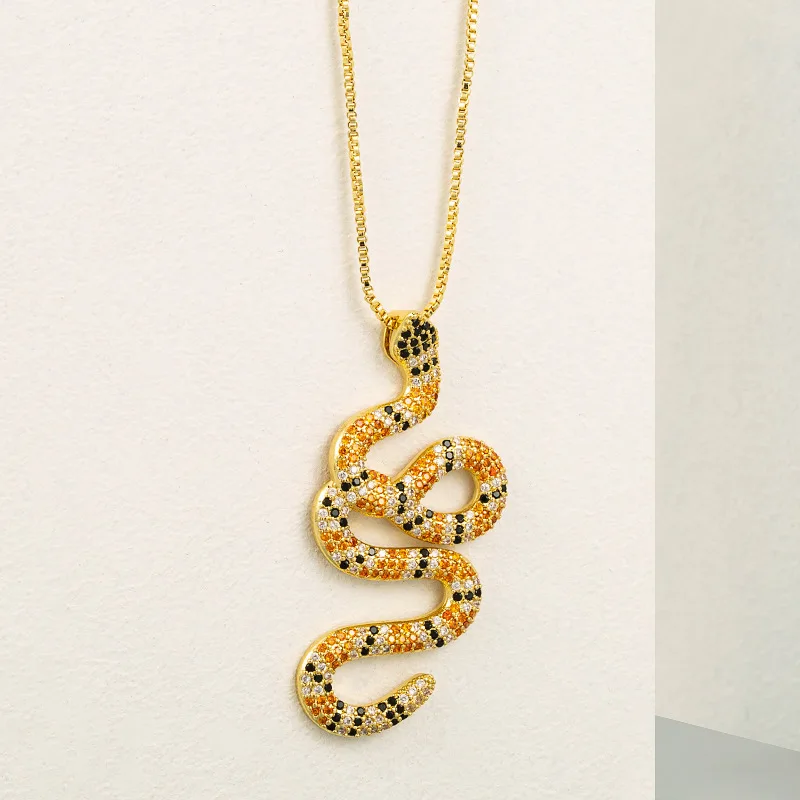 Stainless Steel Vintage Punk Snake Pendant Necklace For Women Men Gold Color Necklaces Couple Charm Choker Aesthetic Jewelry
Stainless Steel Vintage Punk Snake Pendant Necklace For Women Men Gold Color Necklaces Couple Charm Choker Aesthetic Jewelry