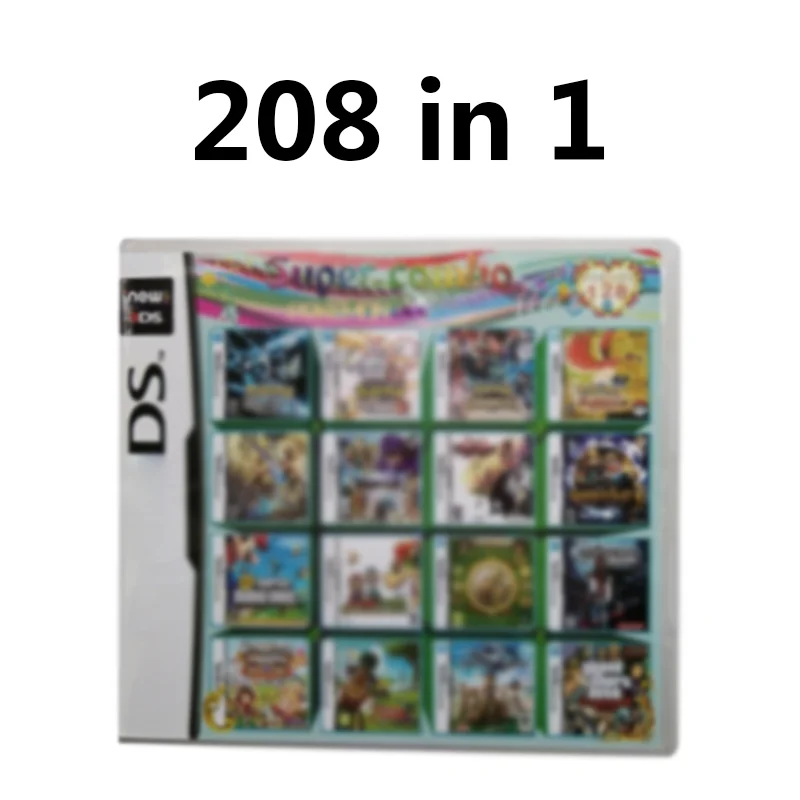 208 In 1 Series Video Game Cartridge Card for NDSL DS 2DS 3DS NDS Game Video Cartridge Console English Language
208 In 1 Series Video Game Cartridge Card for NDSL DS 2DS 3DS NDS Game Video Cartridge Console English Language
