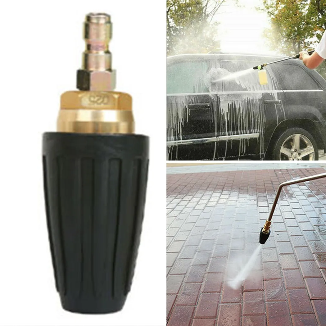 High Pressure Washer Rotating Turbo Nozzle Spray Tip 1/4" BSP 2.5 GPM 3600PSI.Max Washer Cleaner Accessories
High Pressure Washer Rotating Turbo Nozzle Spray Tip 1/4" BSP 2.5 GPM 3600PSI.Max Washer Cleaner Accessories