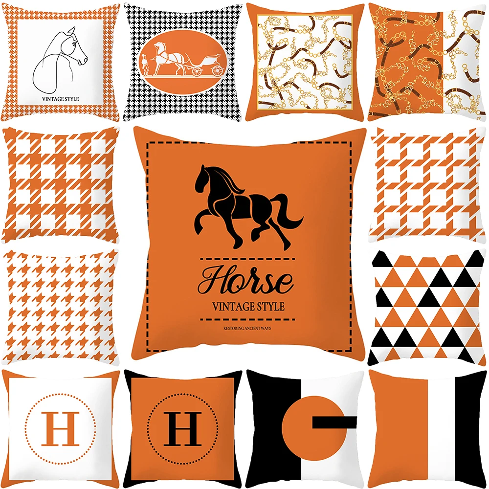 45x45cm Orange Horse Pillow Case Geometric Letter Pillow Case Printing Pillowcases Cushion Covers Pillowcase Cover Decorative
45x45cm Orange Horse Pillow Case Geometric Letter Pillow Case Printing Pillowcases Cushion Covers Pillowcase Cover Decorative