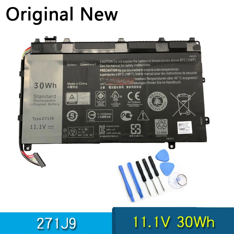 NEW Original 271J9 Laptop Battery For DELL Latitude 13 7000 7350 series 11.1V 30Wh YX81V GWV47 0GWV47
NEW Original 271J9 Laptop Battery For DELL Latitude 13 7000 7350 series 11.1V 30Wh YX81V GWV47 0GWV47