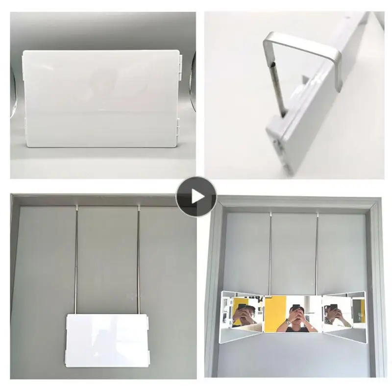 Trifold Self Haircut Mirror New Adjustable 3 Way Mirror Portable 360-degree Viewing Angle Self Hairdressing Mirror Foldable
Trifold Self Haircut Mirror New Adjustable 3 Way Mirror Portable 360-degree Viewing Angle Self Hairdressing Mirror Foldable