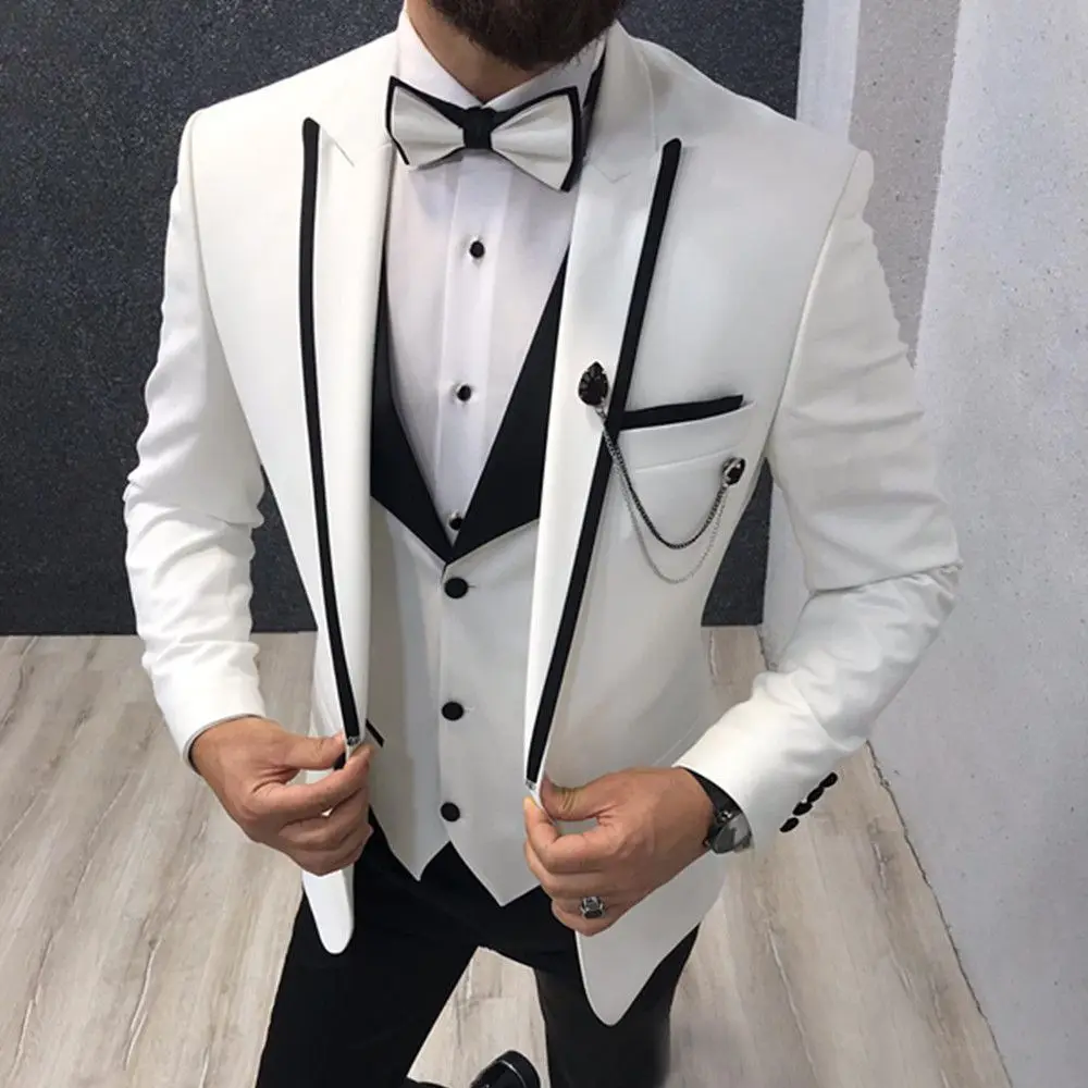 2022 Slim Fit Men's Suits Black Shawl Lapel Casual Tuxedos for Wedding Groomsmen Suits 3 Piece (Blazer+Vest+Pant) Costume Homme
2022 Slim Fit Men's Suits Black Shawl Lapel Casual Tuxedos for Wedding Groomsmen Suits 3 Piece (Blazer+Vest+Pant) Costume Homme