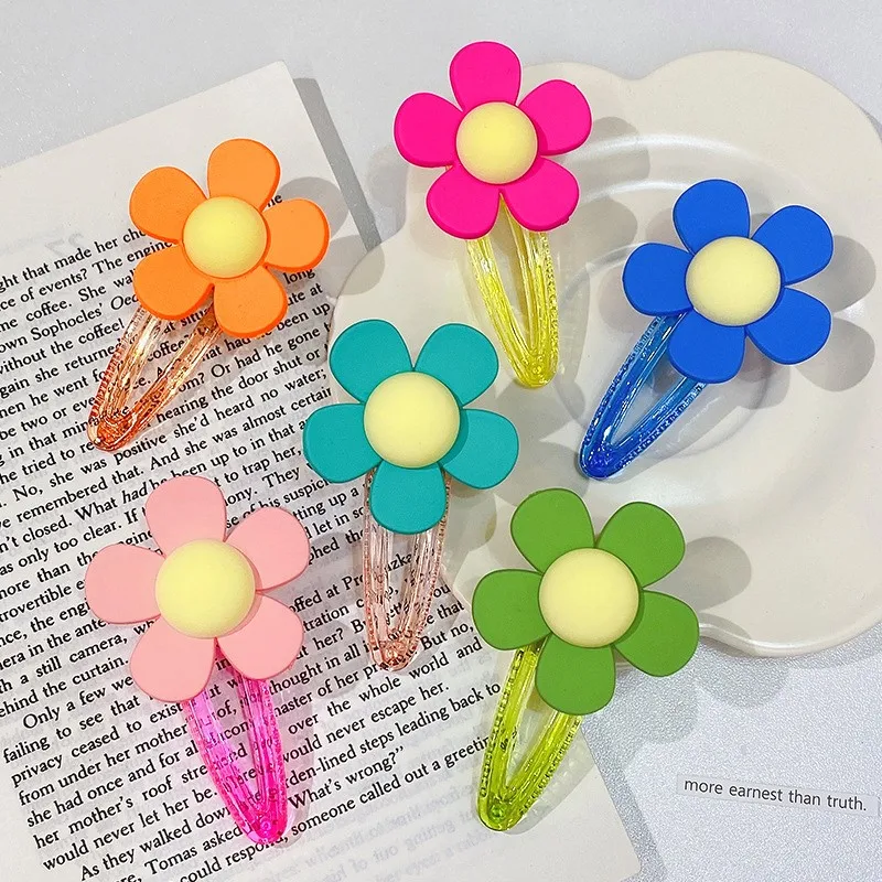 Flower Hair Clips Sweet Girls Candy Color Hair Cards Crushed Hair Side Clips Duckbill Clips Summer Headwear Hair Accessories 
Flower Hair Clips Sweet Girls Candy Color Hair Cards Crushed Hair Side Clips Duckbill Clips Summer Headwear Hair Accessories