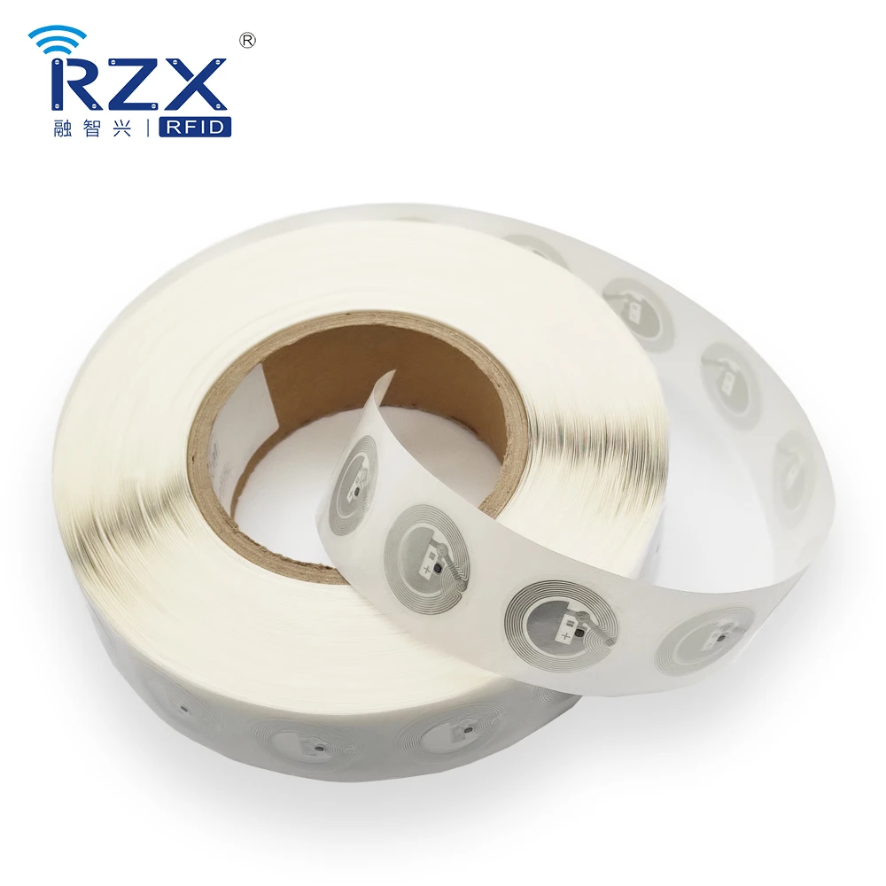 Round shape 30mm diameter 13.56Mhz 14443A FM11RF08 chip RFID white sticker/label/tag
Round shape 30mm diameter 13.56Mhz 14443A FM11RF08 chip RFID white sticker/label/tag
