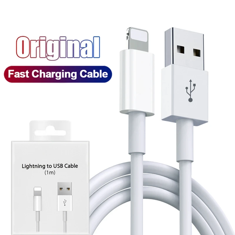 1m 2m Original Charger Cable for iPhone X XR XS Max 6 6S 7 8 Plus 11 12 13 Pro 14 Plus iPad Fast Charging USB Data Cord With Box
1m 2m Original Charger Cable for iPhone X XR XS Max 6 6S 7 8 Plus 11 12 13 Pro 14 Plus iPad Fast Charging USB Data Cord With Box