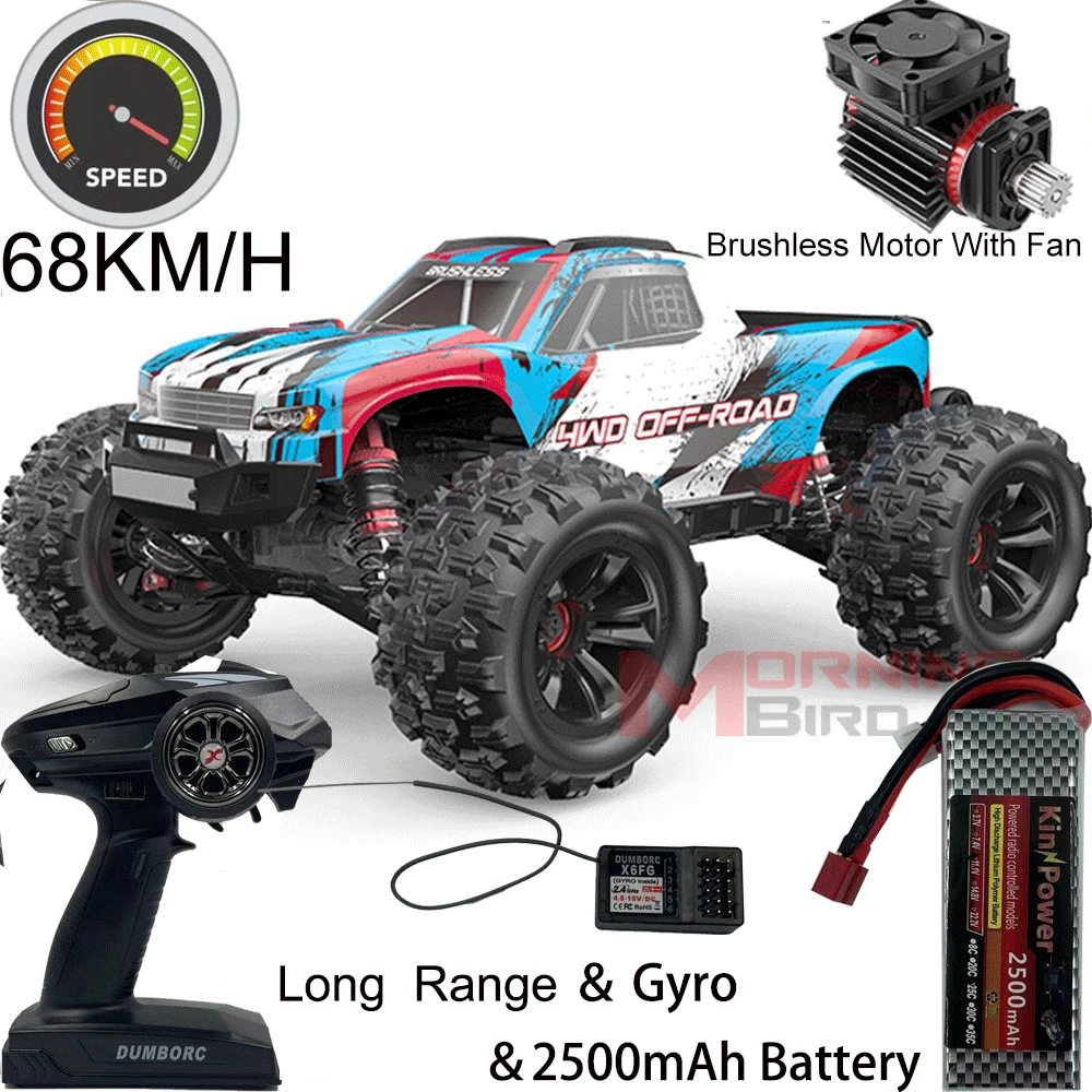 Updated Version Brushless 1/16 RC Car 2.4G Remote Control 4WD Off-Road Racing High Speed Electric Hobby Truck
Updated Version Brushless 1/16 RC Car 2.4G Remote Control 4WD Off-Road Racing High Speed Electric Hobby Truck