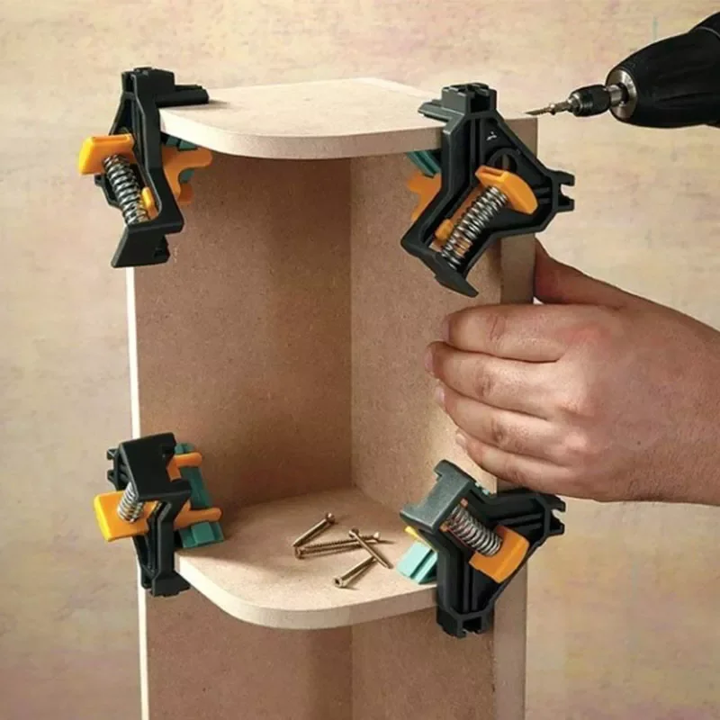 1/4pcs 90 degree Clamps for woodworking Fixing Clips furniture repaire photo reinforcement Corner Clip woodworking clamps tool
1/4pcs 90 degree Clamps for woodworking Fixing Clips furniture repaire photo reinforcement Corner Clip woodworking clamps tool