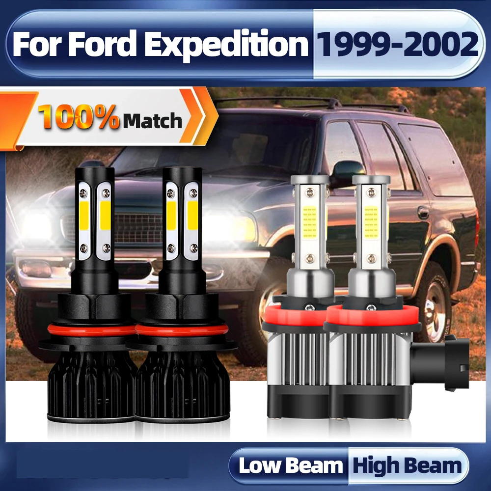 LED 9005 9007 Car Headlights Bulbs 360W 60000LM Auto LED Headlamp Front Lights 6000K 12V For Ford Expedition 1999 2000 2001 2002
LED 9005 9007 Car Headlights Bulbs 360W 60000LM Auto LED Headlamp Front Lights 6000K 12V For Ford Expedition 1999 2000 2001 2002