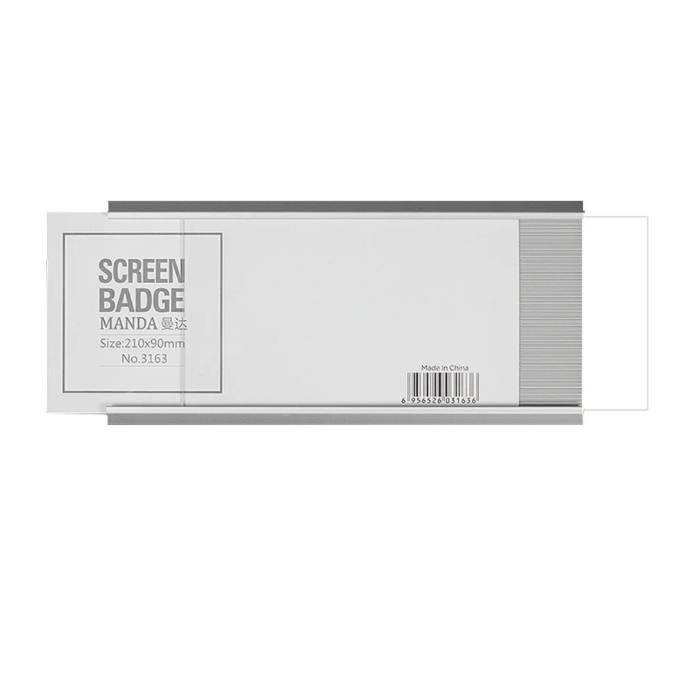 Silver Card Label Frame with Tape Aluminum Alloy Position Door Front Name Plate Hanging Sign Holder
Silver Card Label Frame with Tape Aluminum Alloy Position Door Front Name Plate Hanging Sign Holder