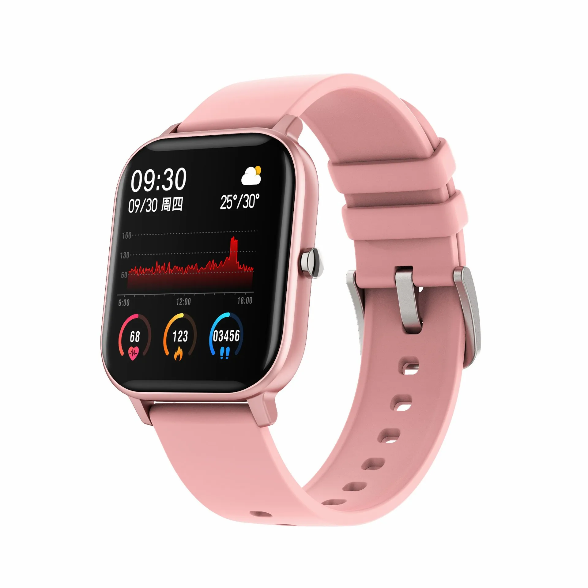 P81.4"touch Bluetooth Call Message Reminder Heart Rate Blood Pressure Oximeter Multi-sport Mode Waterproof Smart Watch for Women
P81.4"touch Bluetooth Call Message Reminder Heart Rate Blood Pressure Oximeter Multi-sport Mode Waterproof Smart Watch for Women