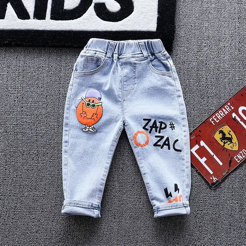 Children Trousers Toddler Boy Pants Stretch Jeans Kids Denim Graphic Jeans Boys Fall Clothes Versatile Casual Costume Feet Pants
Children Trousers Toddler Boy Pants Stretch Jeans Kids Denim Graphic Jeans Boys Fall Clothes Versatile Casual Costume Feet Pants