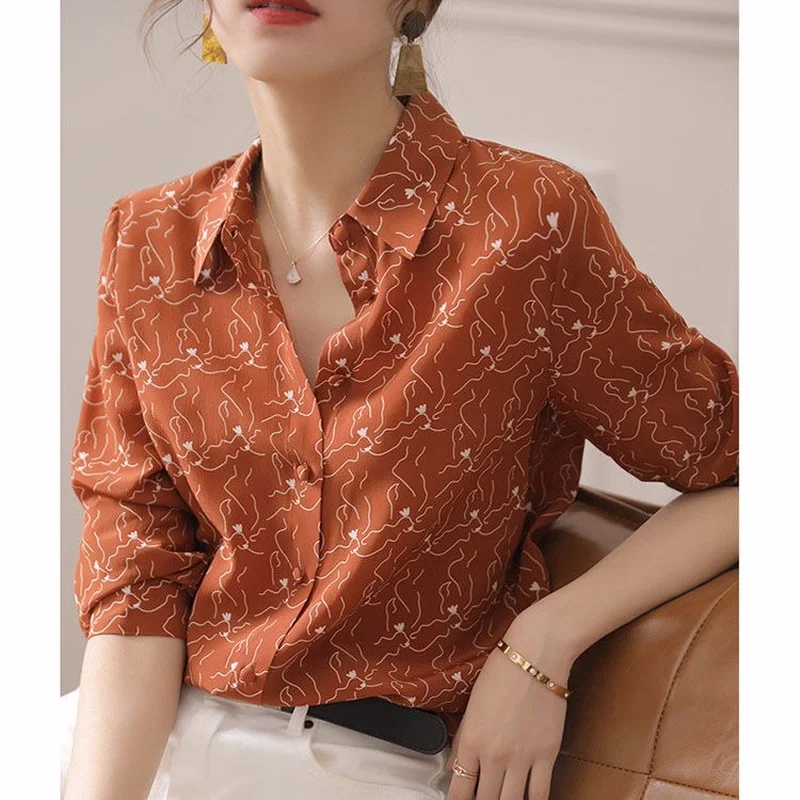 Long-sleeved shirt female spring and autumn 2022 high-end foreign female clothing loose chiffon shirt shirt professional dress
Long-sleeved shirt female spring and autumn 2022 high-end foreign female clothing loose chiffon shirt shirt professional dress