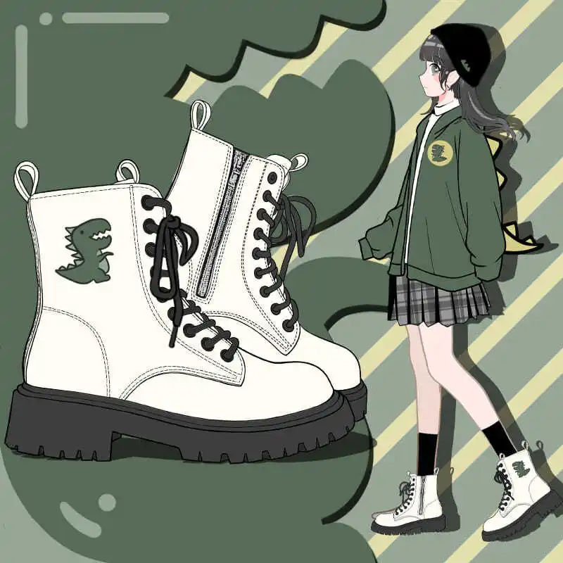 The new 2022 Martin boots female matchs skirt girl fall thick higher bottom of cylinder thin boots 
The new 2022 Martin boots female matchs skirt girl fall thick higher bottom of cylinder thin boots