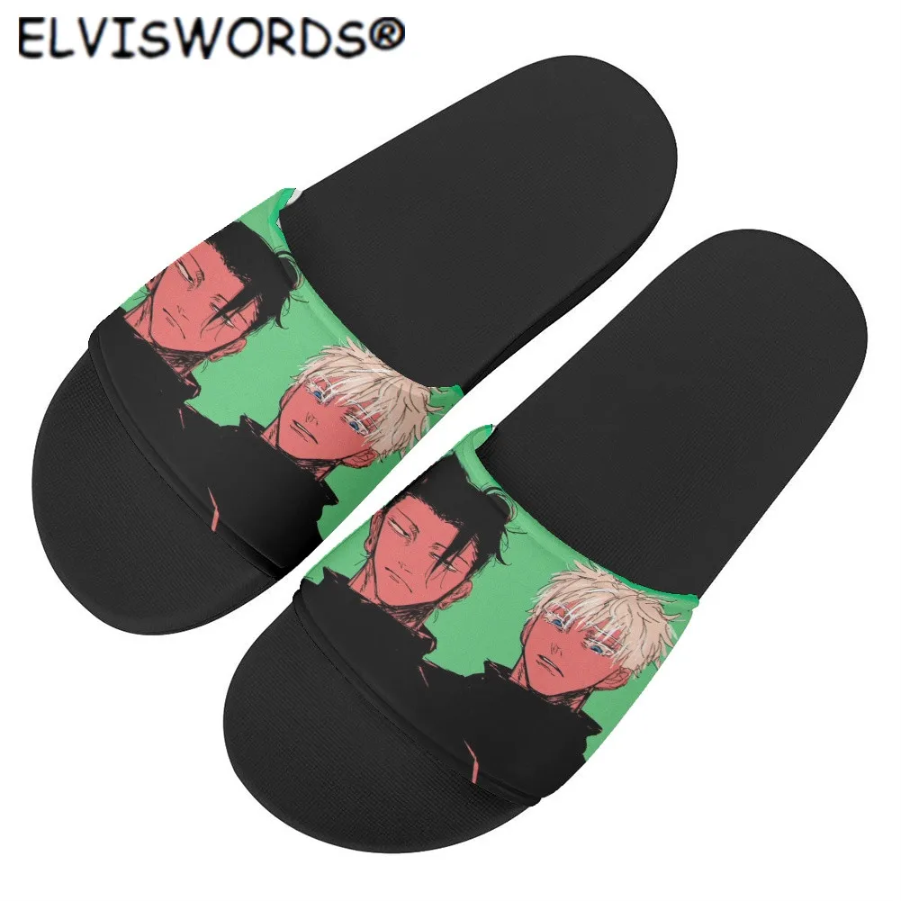 ELVISWORDS 2022 Hot Sale Summer Women Slippers 3D Jujutsu Kaisen Print Anti-slip Home Floor Slides Beach Shoes Mujer Walking
ELVISWORDS 2022 Hot Sale Summer Women Slippers 3D Jujutsu Kaisen Print Anti-slip Home Floor Slides Beach Shoes Mujer Walking