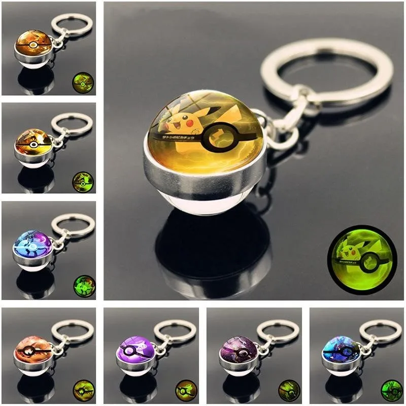New Anime Popemon Pikachu Cute Cartoon Glow Keychain Pendant with Double Sided Glass Ball Pendant Metal Chain Backpack Pendant
New Anime Popemon Pikachu Cute Cartoon Glow Keychain Pendant with Double Sided Glass Ball Pendant Metal Chain Backpack Pendant