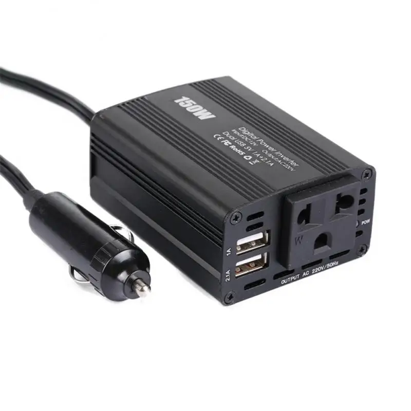 DC12V To AC110/AC220 V Power Converter 150w Car Inverter Modified Sine Wave Dual USB Booster Fast Charging
DC12V To AC110/AC220 V Power Converter 150w Car Inverter Modified Sine Wave Dual USB Booster Fast Charging